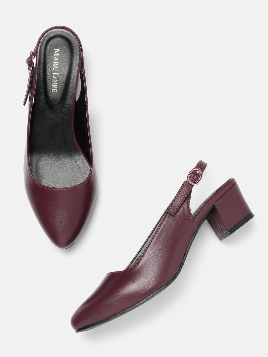 

Marc Loire Women Work Block Pumps, Maroon