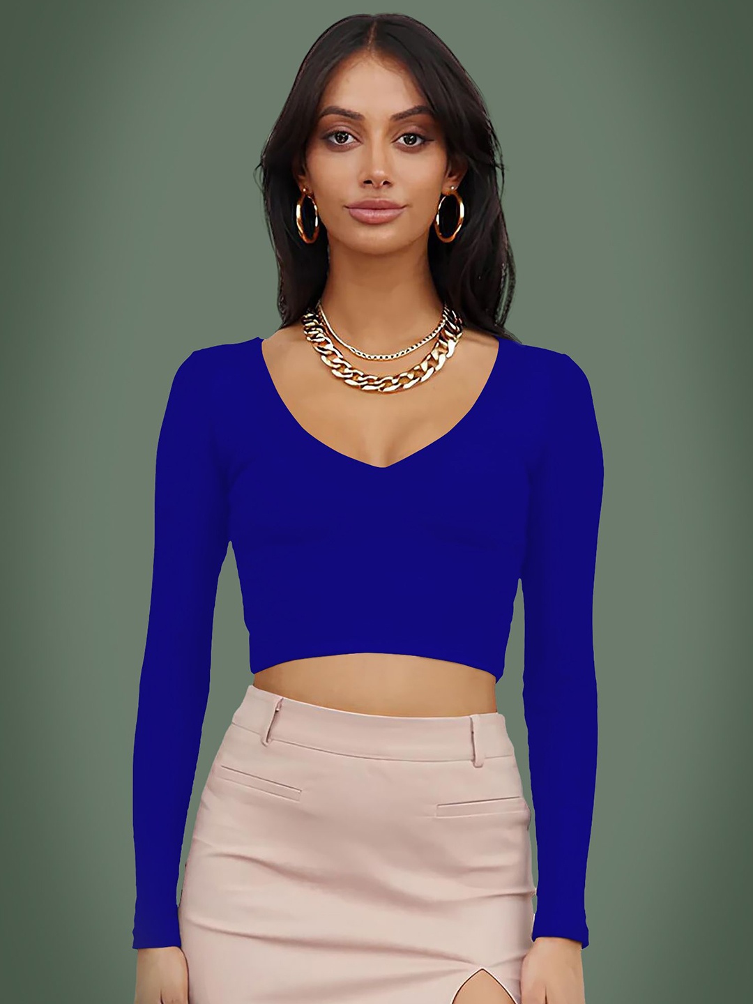 

Dream Beauty Fashion Crop Top, Blue