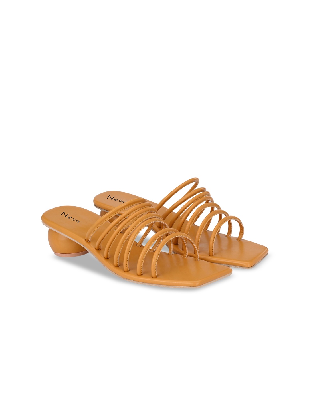 

Neso Women Block Sandals, Mustard