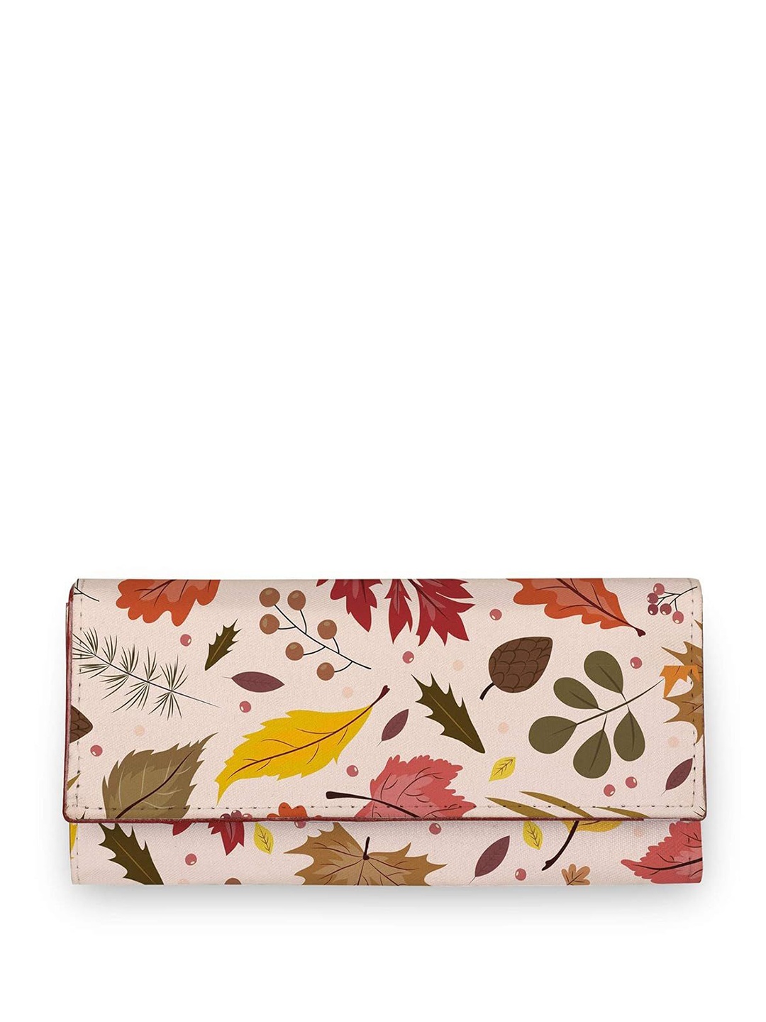 

ShopMantra Women Floral Printed Envelope with SIM Card Holder, Cream