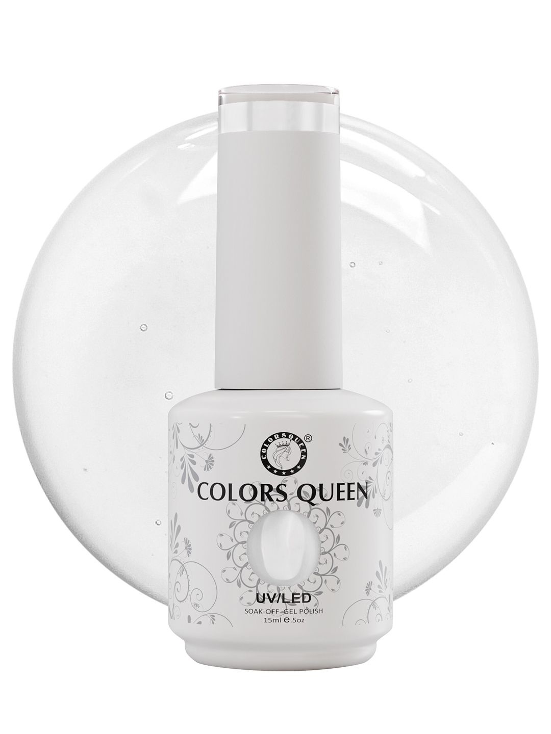 

Colors Queen UV/LED Soak Off Long Wearing Gel Polish 15ml - Shade- 241, White