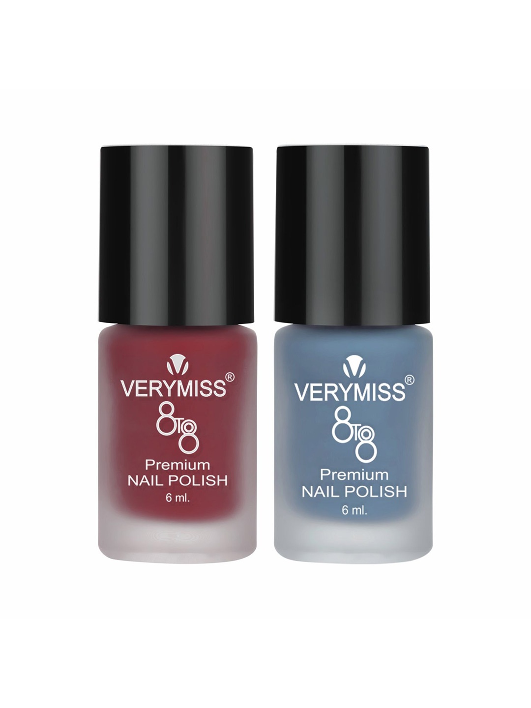 

VERYMISS Set Of 2 8To8 Premium Long Lasting Nail Polish - Shade 249-257, Red