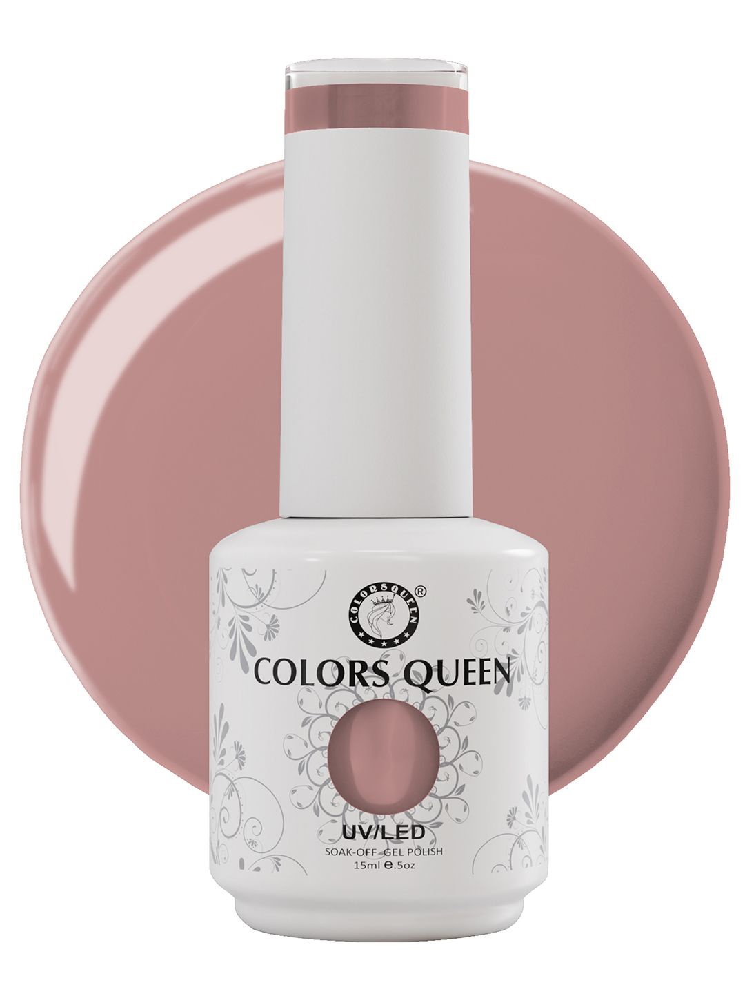 

Colors Queen UV/LED Soak Off Gel Polish- 15 ml- Shade- 118, Nude