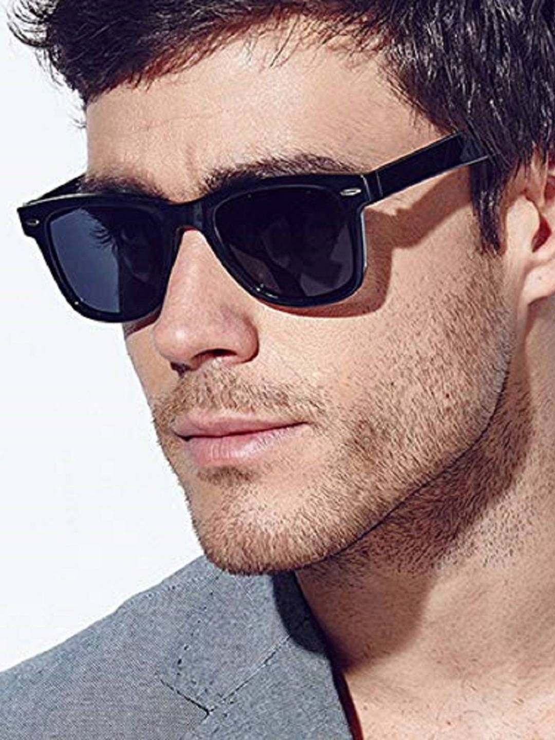 

FUNGLASSES Unisex Pack of 2 Polarise UV Protected Square Sunglassed WFR BLK SPRING POLARIZ, Black