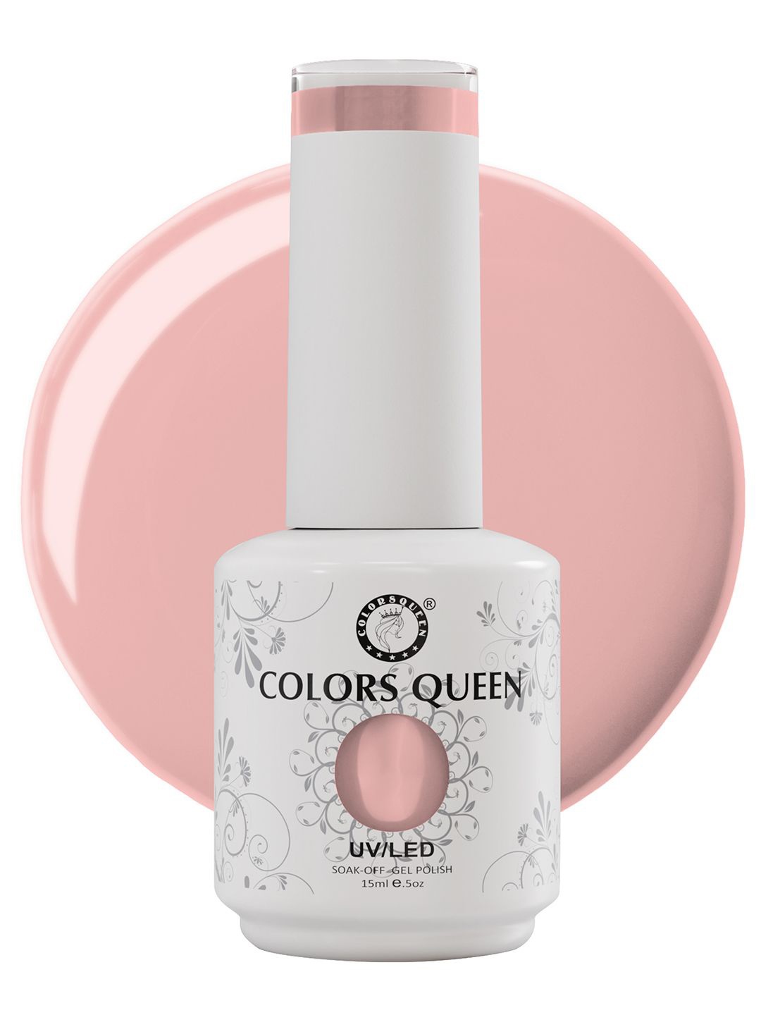 

Colors Queen UV/LED Soak Off Gel Polish- 15 ml- Shade- 102, Peach