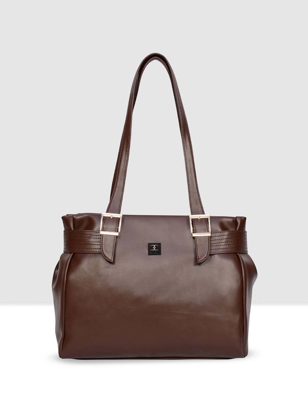 

ESBEDA Women Solid Structured Shoulder Bag, Brown