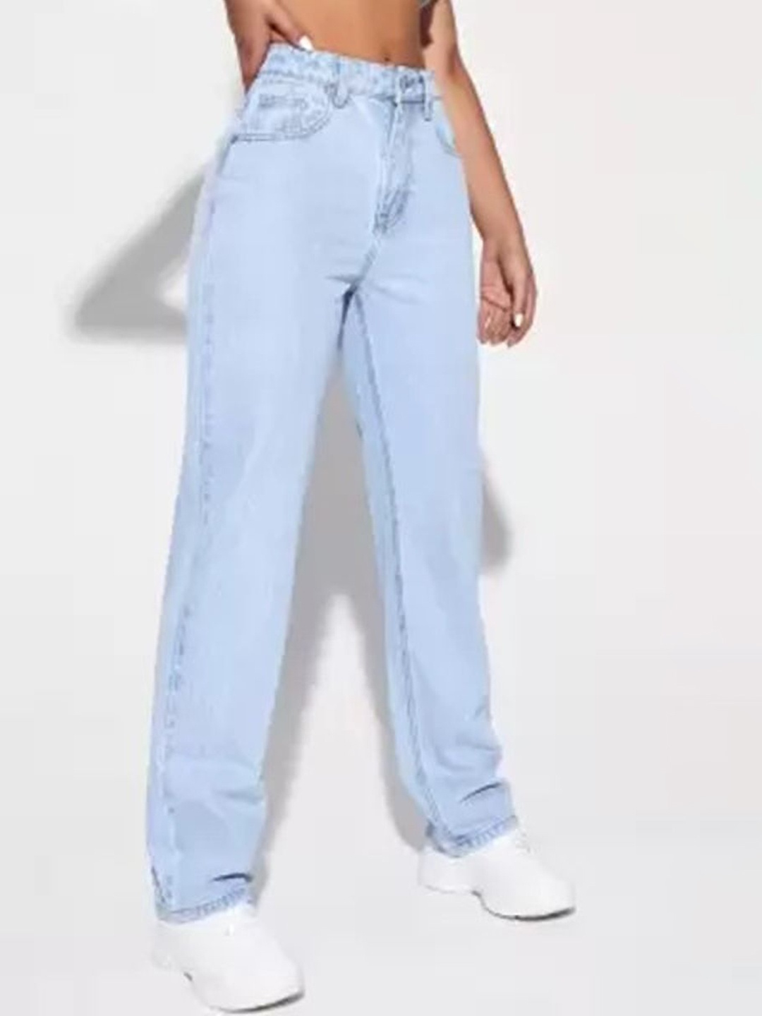 

LINARIA Women Classic Relaxed Fit Mid-Rise Jeans, Blue