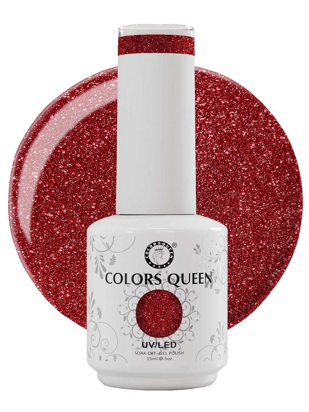 

Colors Queen UV/LED Soak Off Gel Polish- 15 ml- Shade- 170, Red