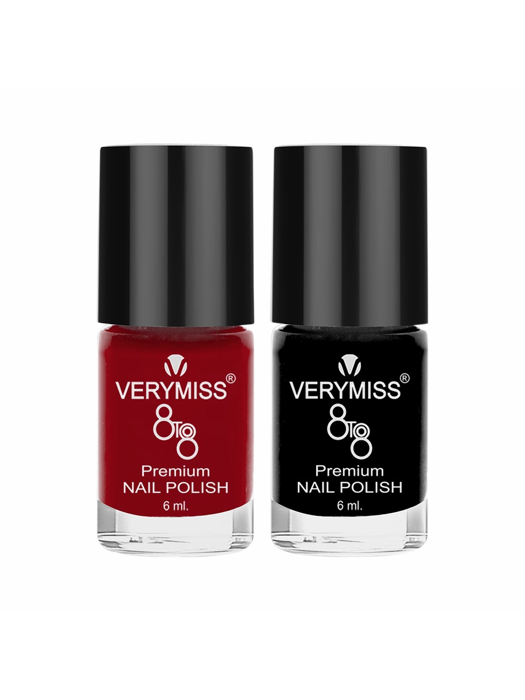 

VERYMISS Set Of 2 8 To 8 Premium Long Lasting Nail Polish - Shade 212-215, Red