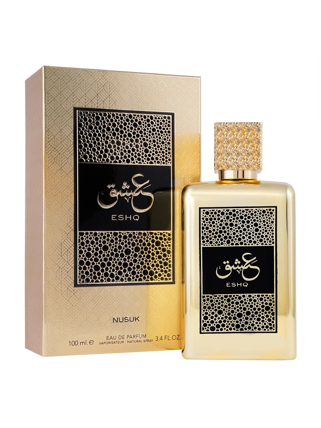 

NUSUK Unisex Eshq Long Lasting Eau de Parfum - 100 ml, Beige