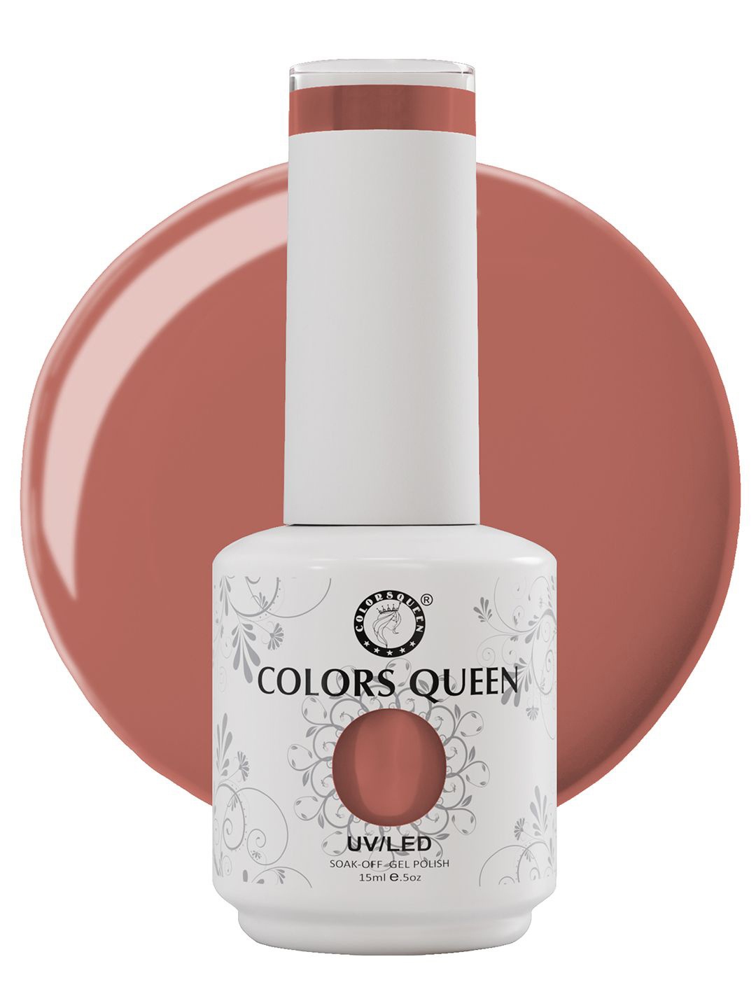 

Colors Queen UV/LED Soak Off Long Wearing Gel Polish 15 ml - Shade 123, Peach