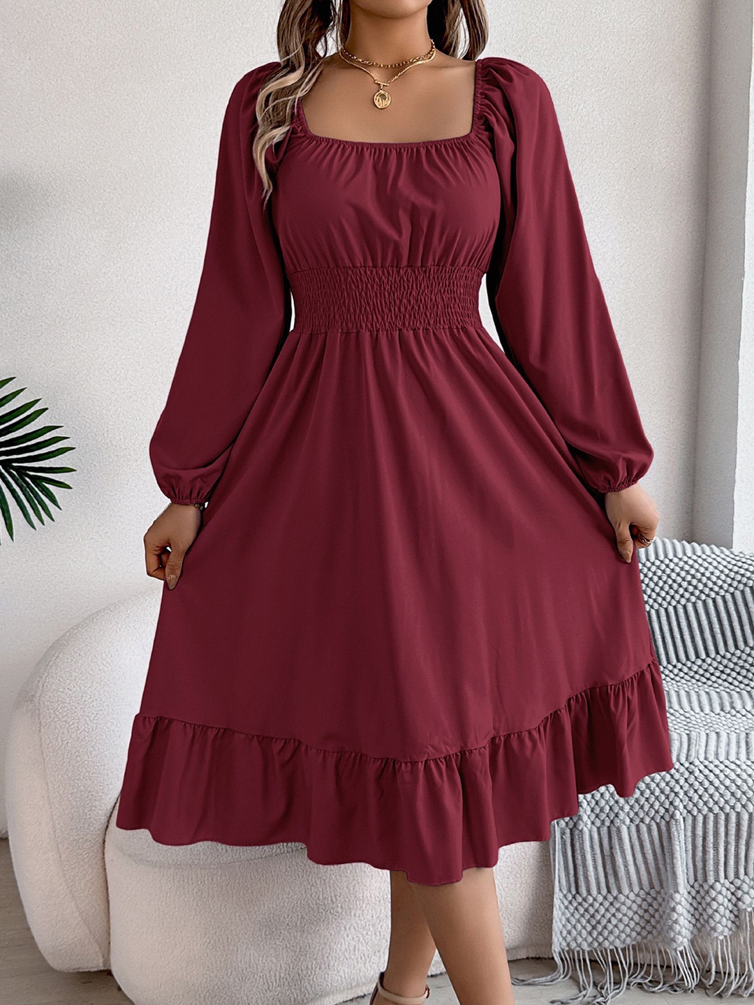 

StyleCast x Revolte Women A-Line Dress, Maroon