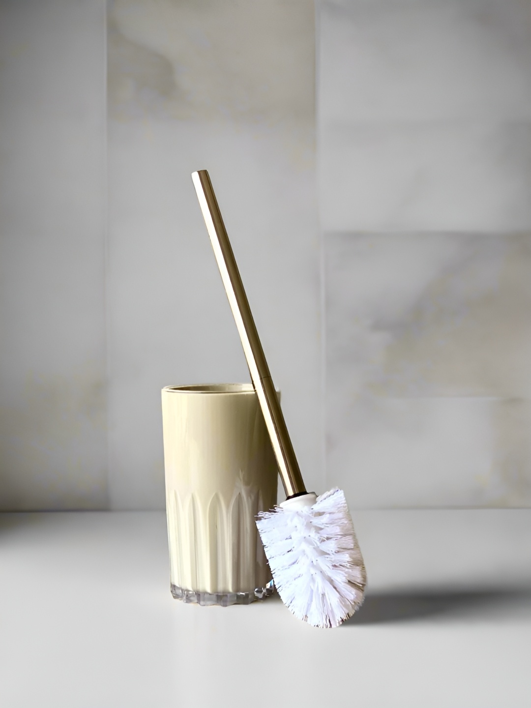 

Mason Home Brera Beige & White Striped Toilet Brush Holder