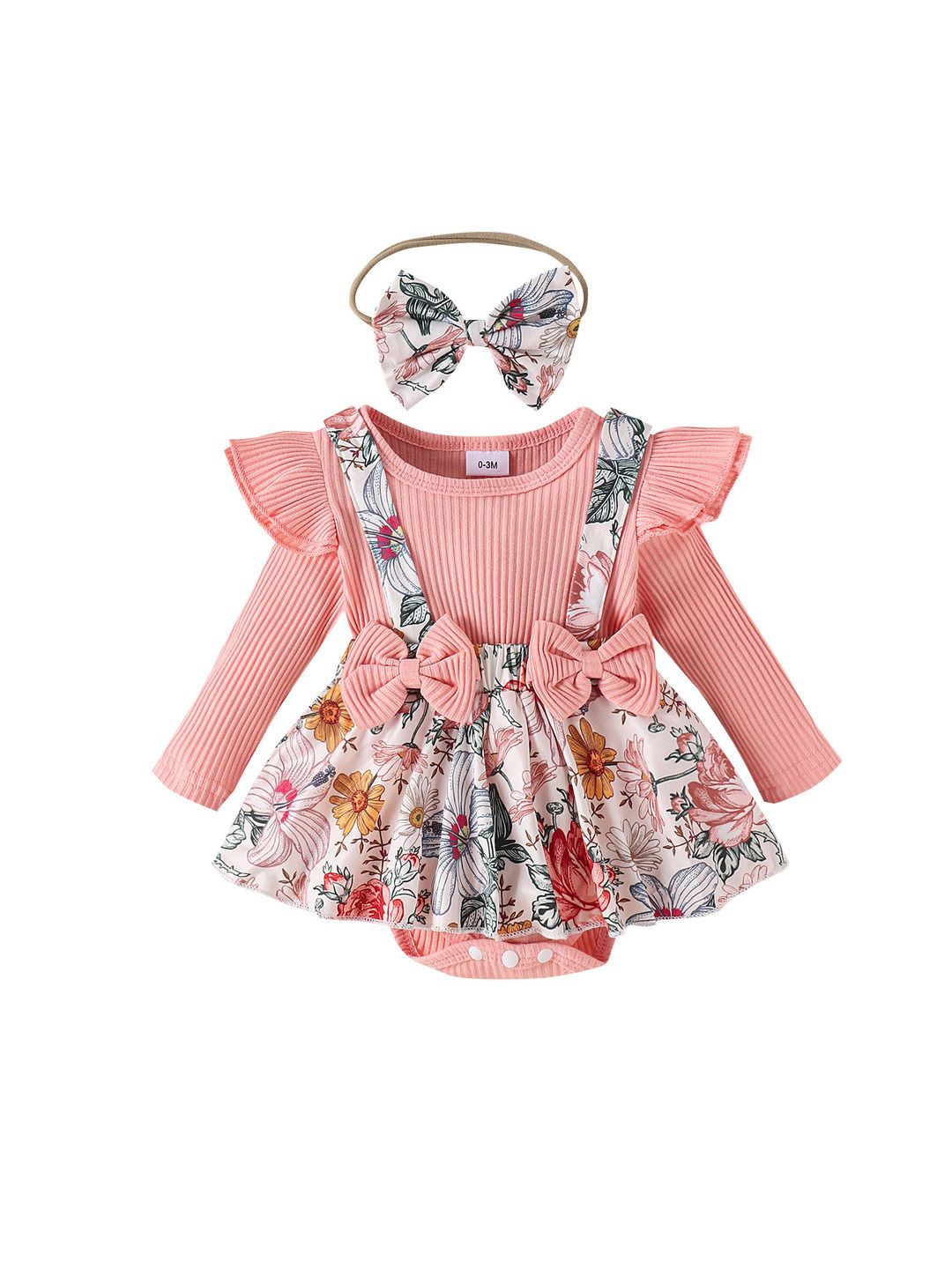 

Xsole Floral Print Fit & Flare Dress, Pink