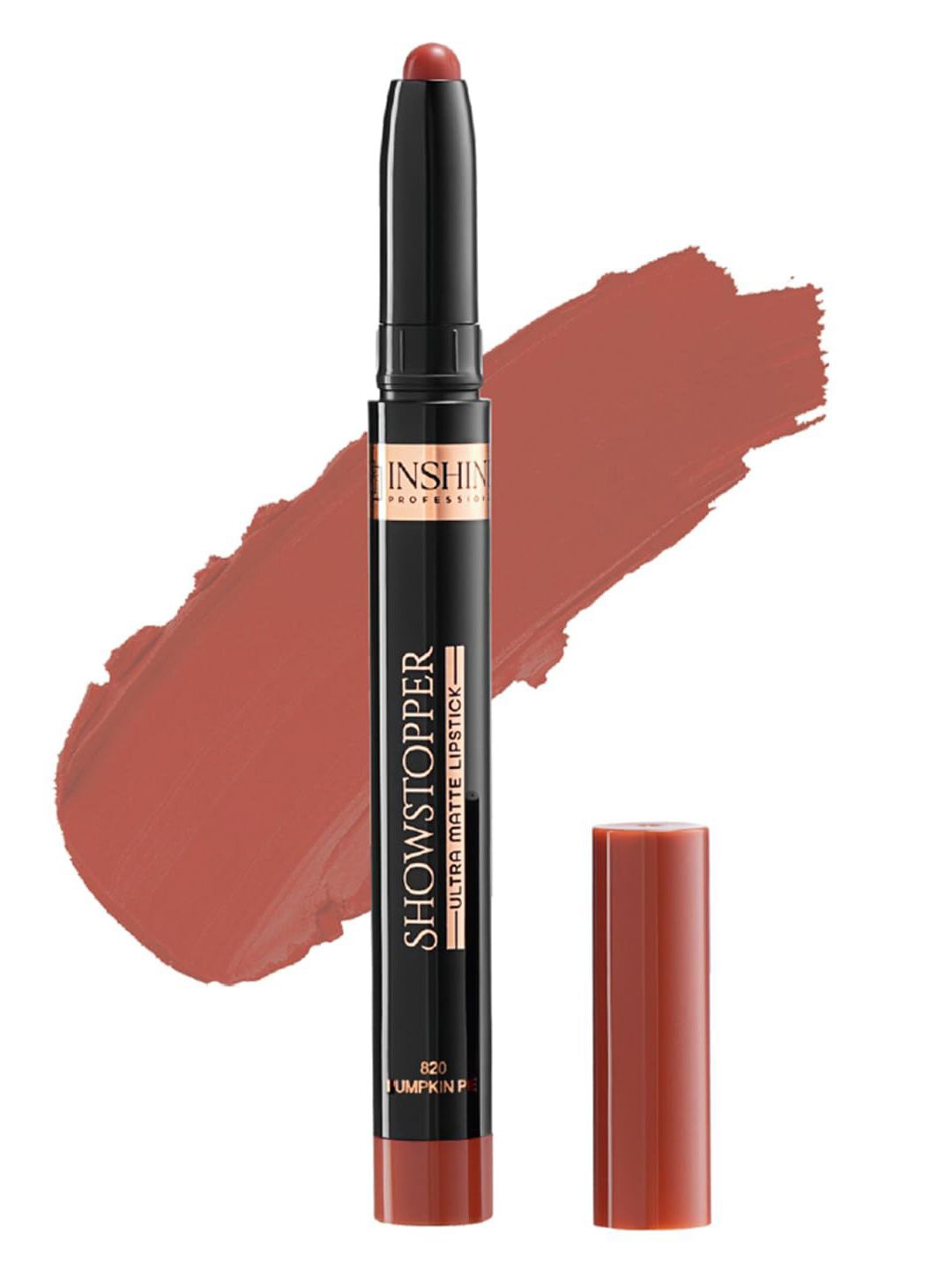 

Inshine Showstopper Ultra Matte Long Lasting Lipstick 3.5 g - Pumpkin Pie 820, Coffee brown