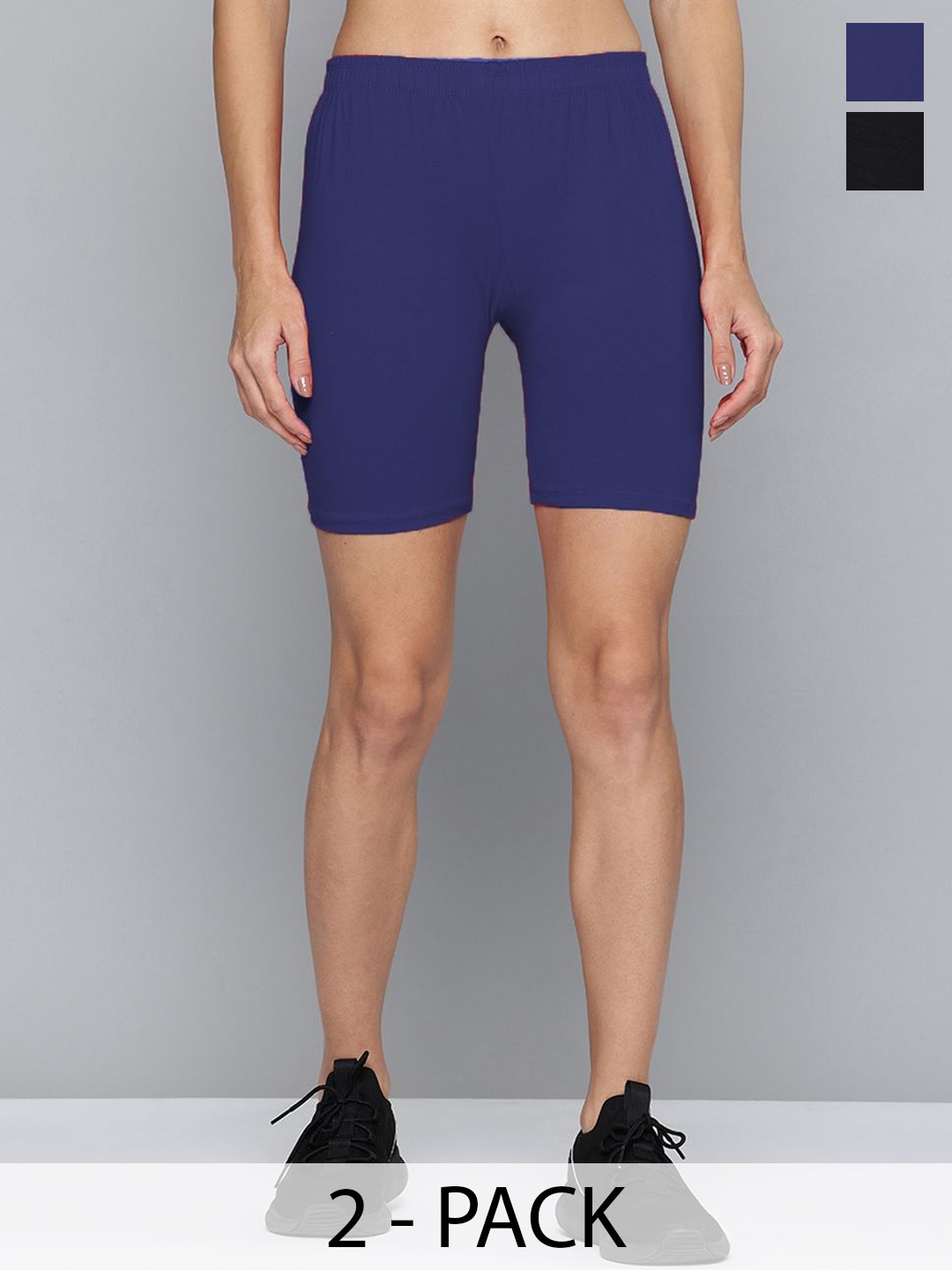

Jinfo Women Skinny Fit Cycling Sports Shorts, Black