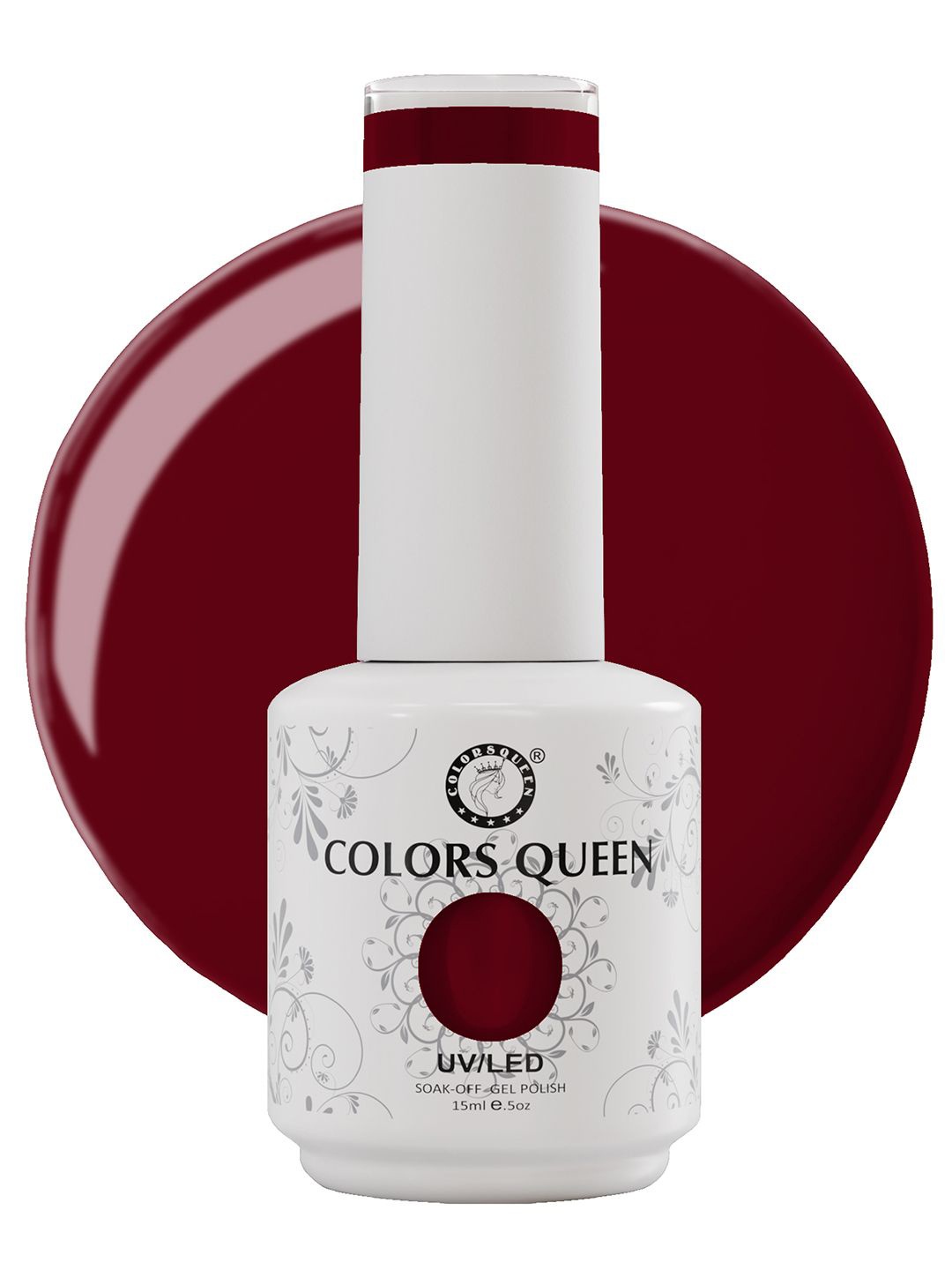 

Colors Queen UV/LED Soak Off Gel Polish- 15 ml- Shade- 166, Maroon