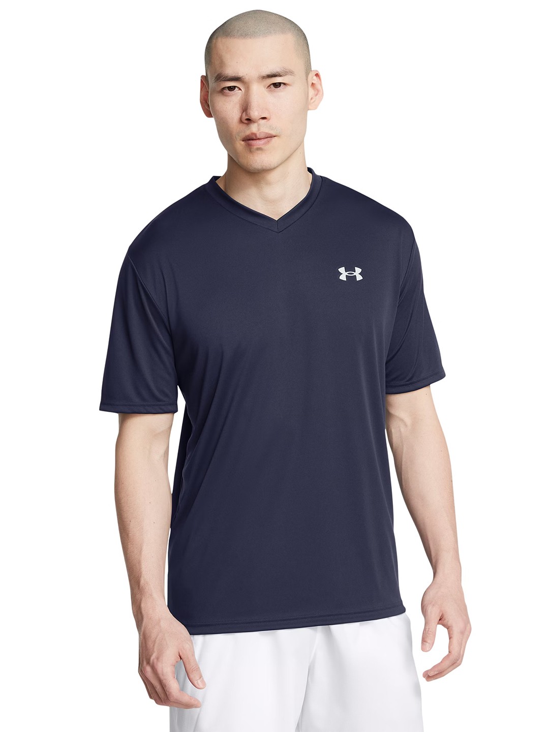 

UNDER ARMOUR Men Velocity V-Neck Relaxed Fit Training T-shirt, Navy blue