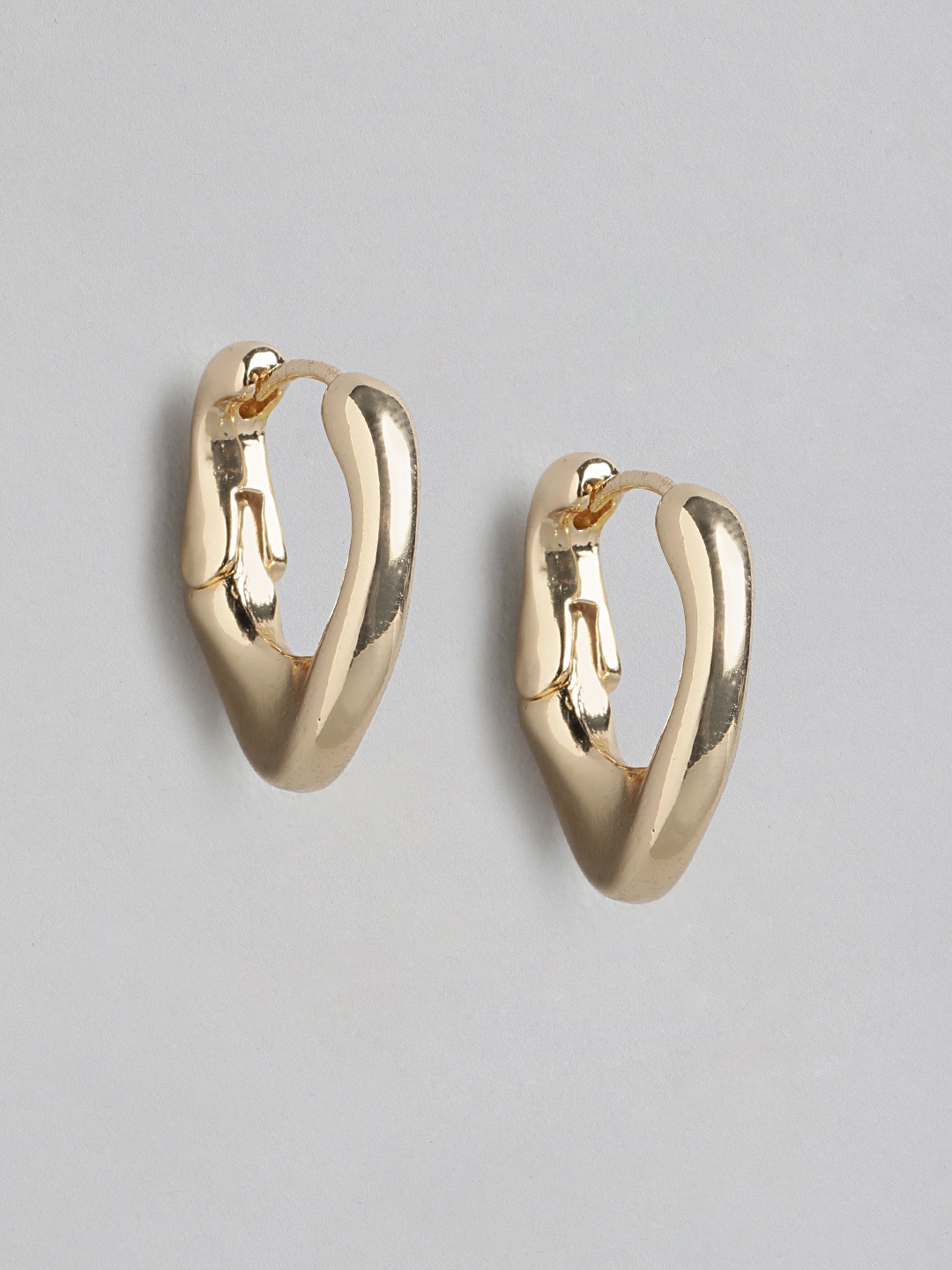 

Forever New Gold Plated Contemporary Hoop Earrings