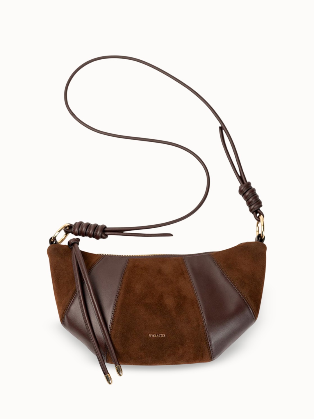 

Theater Women Solid Structured Sling Bag, Brown