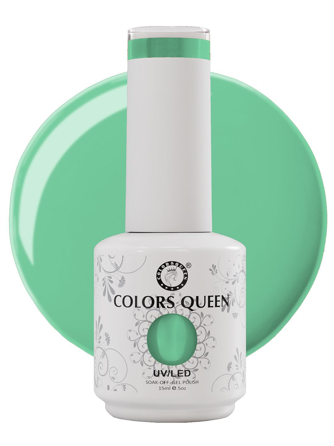 

Colors Queen UV/LED Soak Off Gel Polish- 15 ml- Shade- 192, Turquoise blue