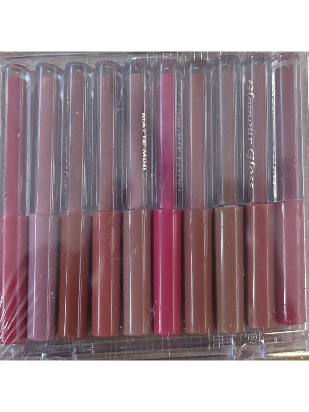 

Fusion Fly Set Of 10 Waterproof & Smudge Proof Liquid Lipstick - 12 g Each, Mauve