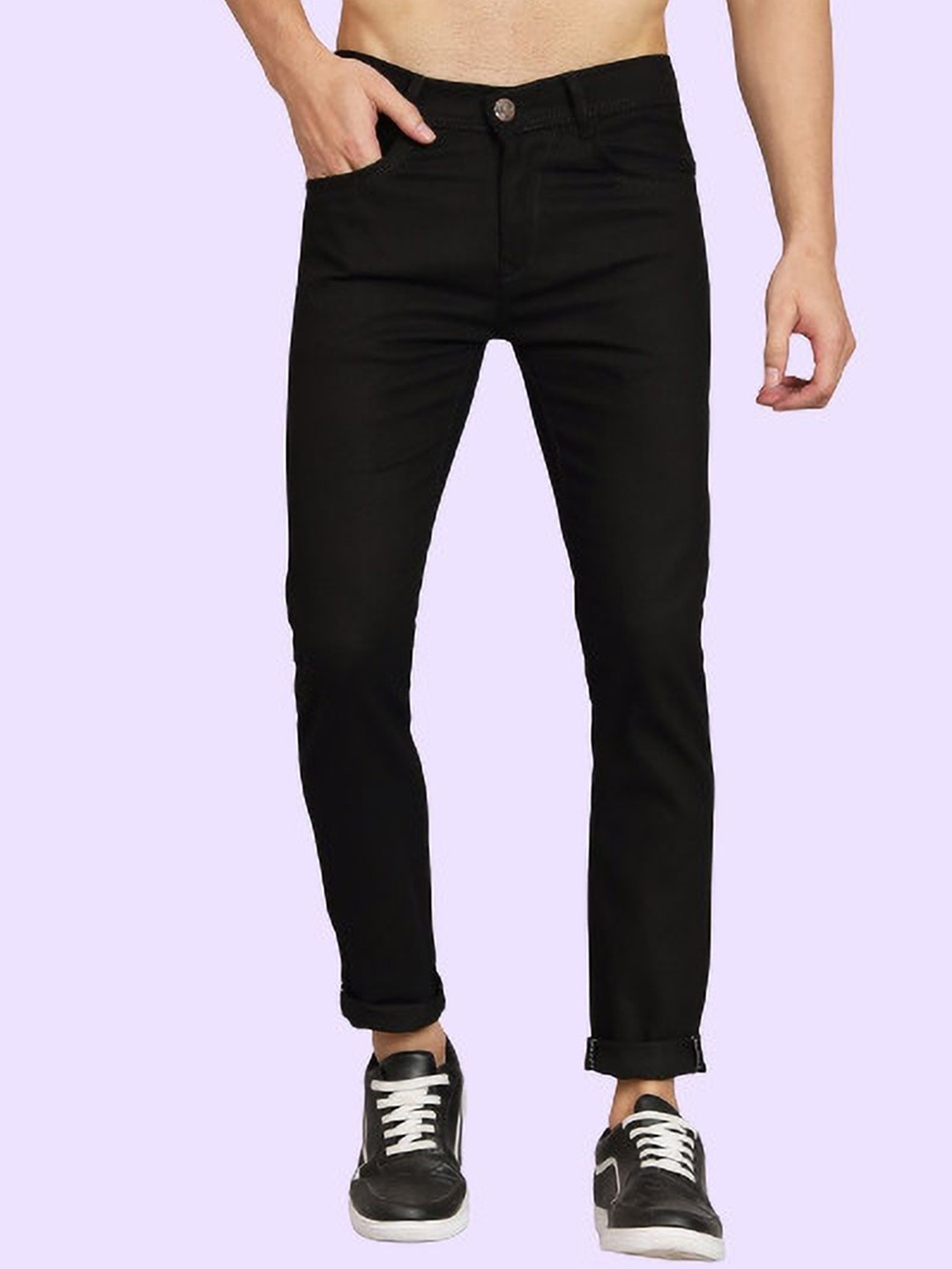 

LINARIA Men Classic Slim Fit Jeans, Black