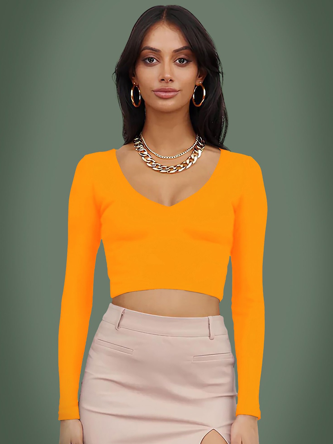 

Dream Beauty Fashion Women Crop Fitted Top, Yellow