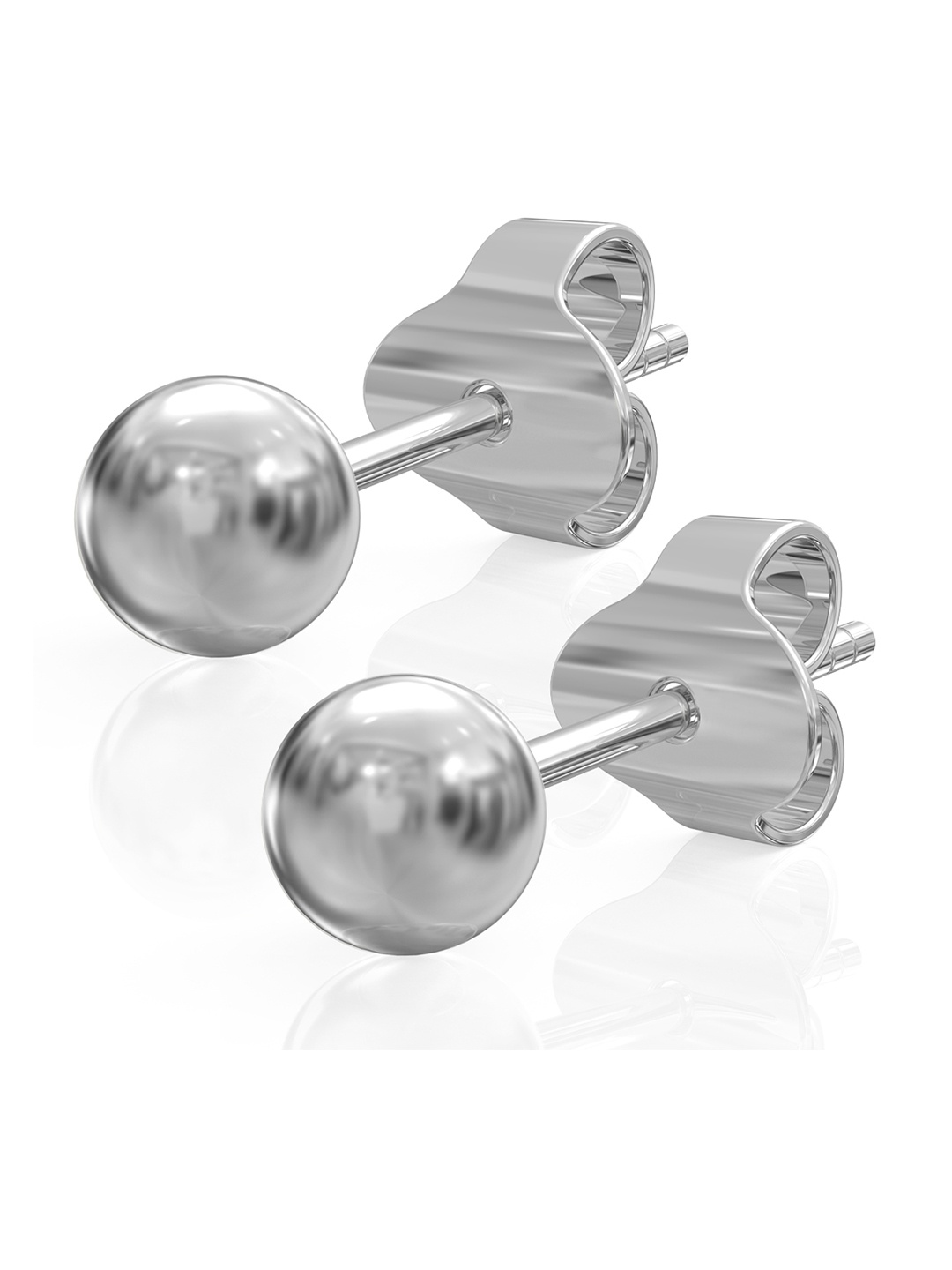 

ANAYRA 925 Sterling Silver-Plated Circular Shaped Studs