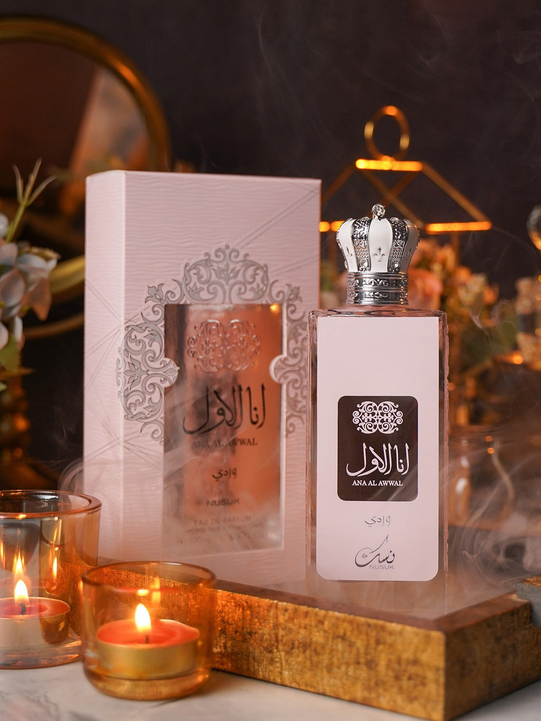 

NUSUK Ana Al Awwal Long Lasting Eau de Parfum - 100 ml, Pink