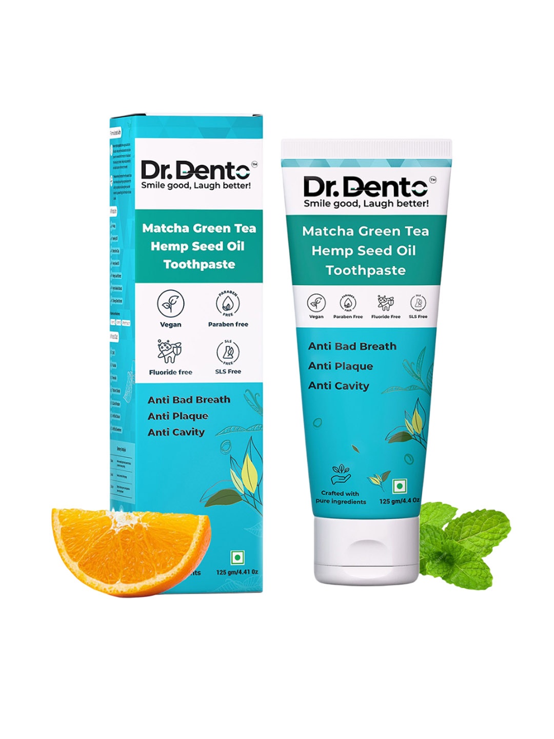 

Dr.Dento Matcha Green Tea Natural Toothpaste - 125 g