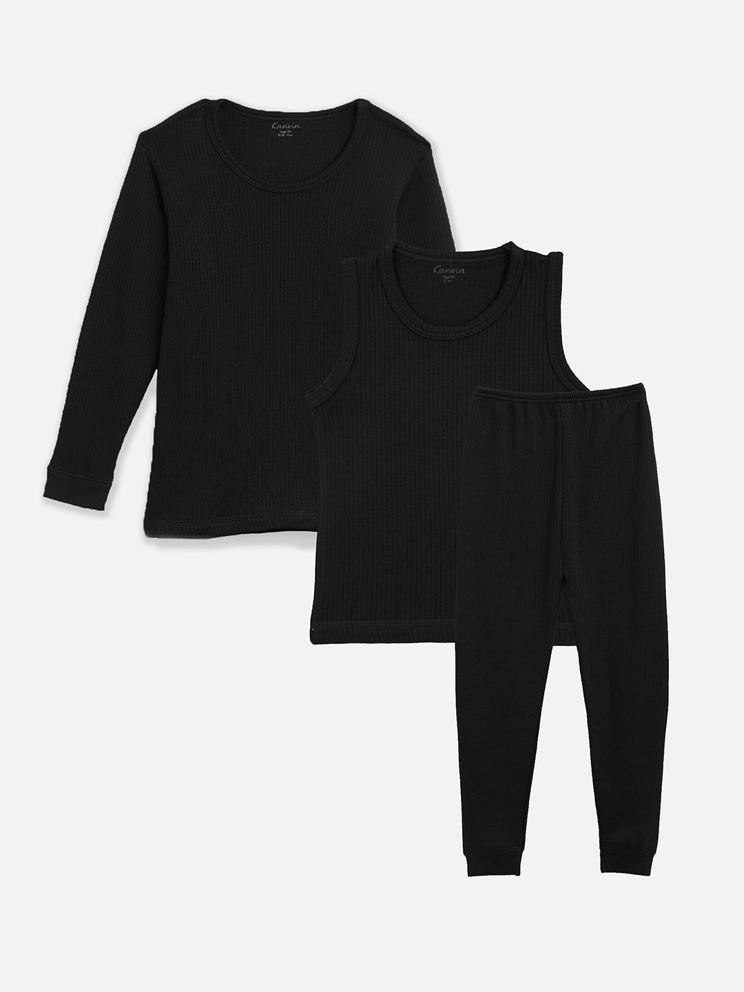 

Aerowarm Boys Thermal Set, Black