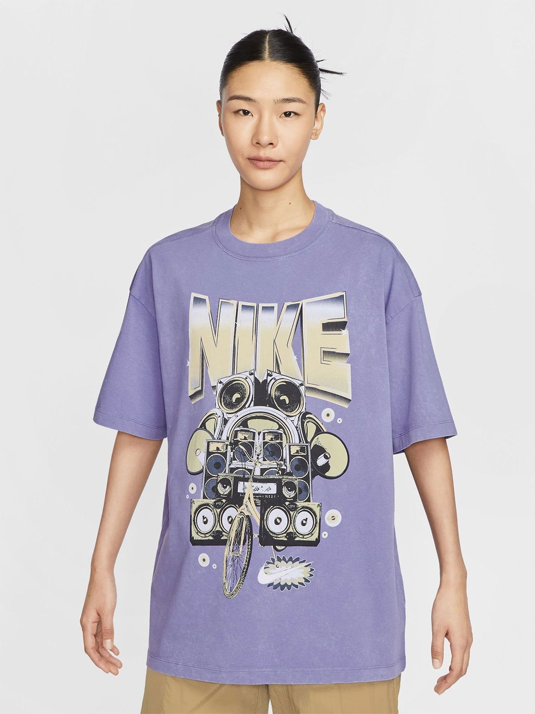 

Nike Sportswear Women's Oversized Short-Sleeve T-Shirt, Purple