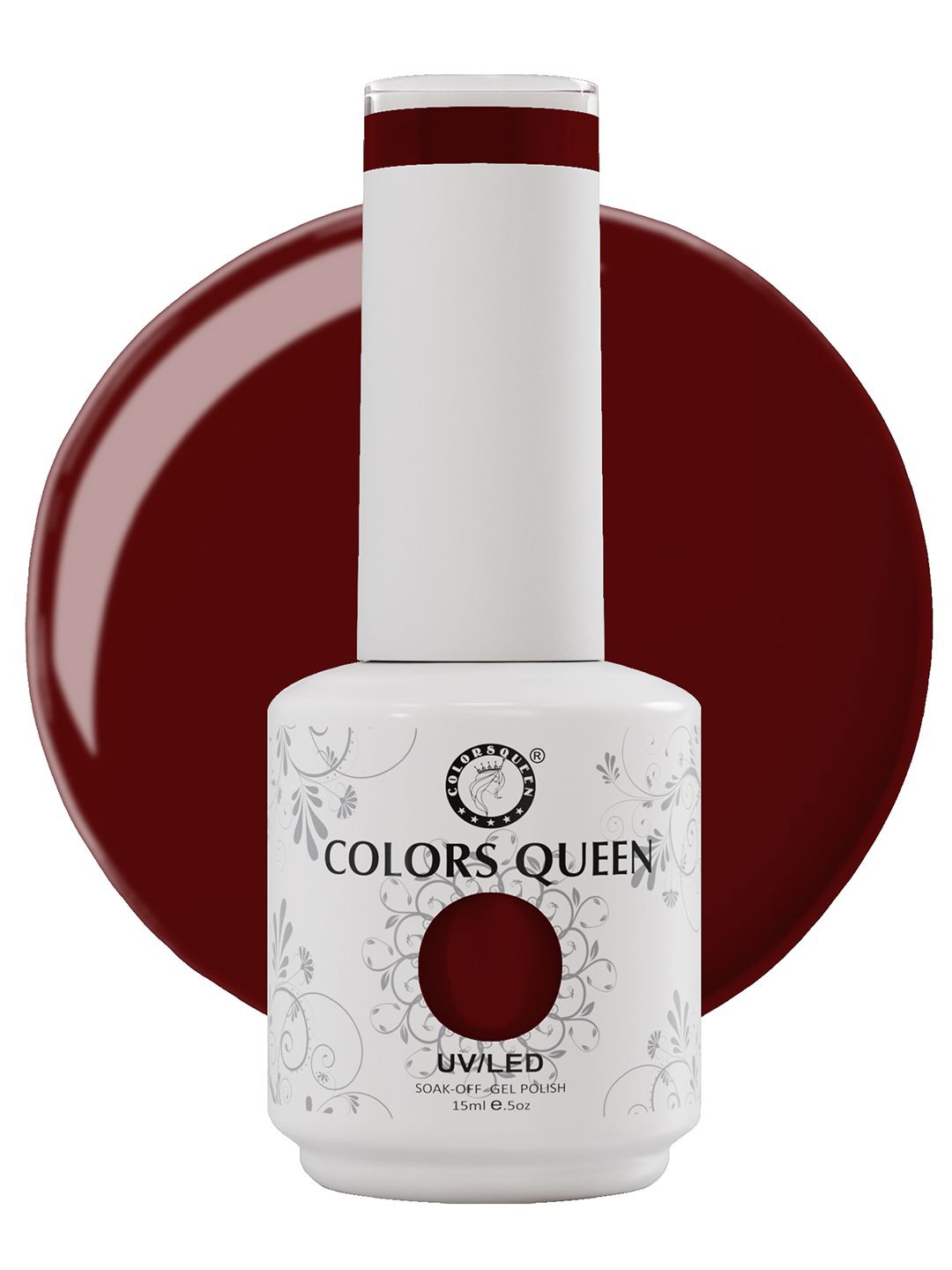 

Colors Queen UV/LED Soak Off Long Wearing Gel Polish 15 ml - Shade 152, Maroon