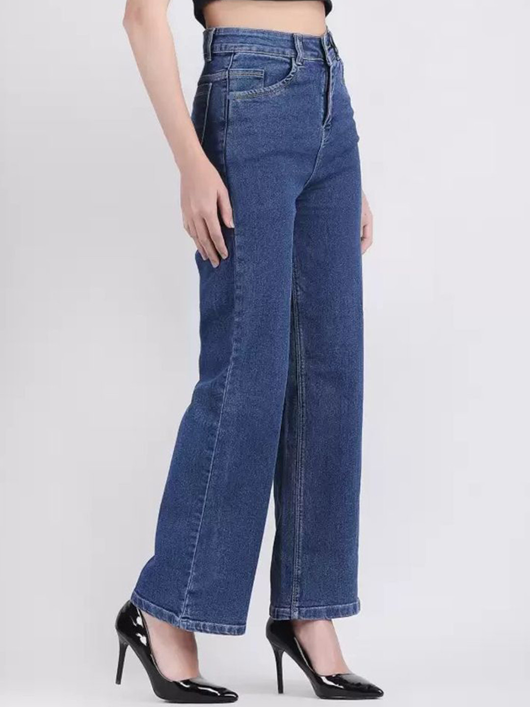 

LINARIA Women Classic Mid-Rise Relaxed Fit Jeans, Blue