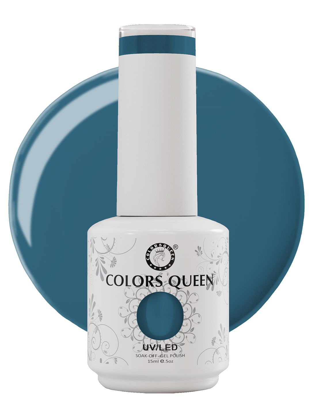

Colors Queen UV/LED Soak Off Long Wearing Gel Polish 15 ml - Shade 197, Blue