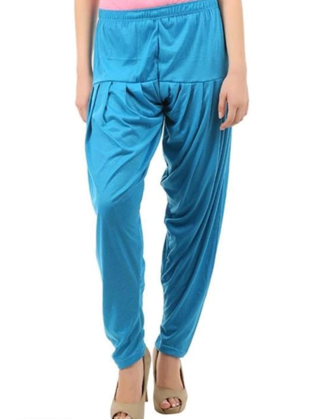 

OUTER WEAR AYAM EXPORTS Women Mid Rise Patiala Salwar Pant, Blue