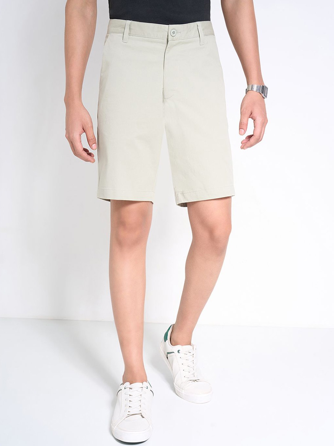 

Peregrine by Pantaloons Men Slim Fit Outdoor Chino Shorts, Grey