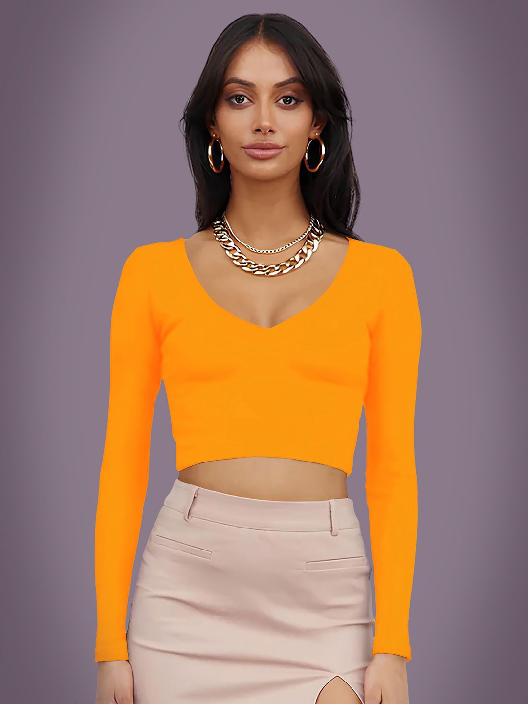 

Dream Beauty Fashion Women Fitted Crop Top, Yellow