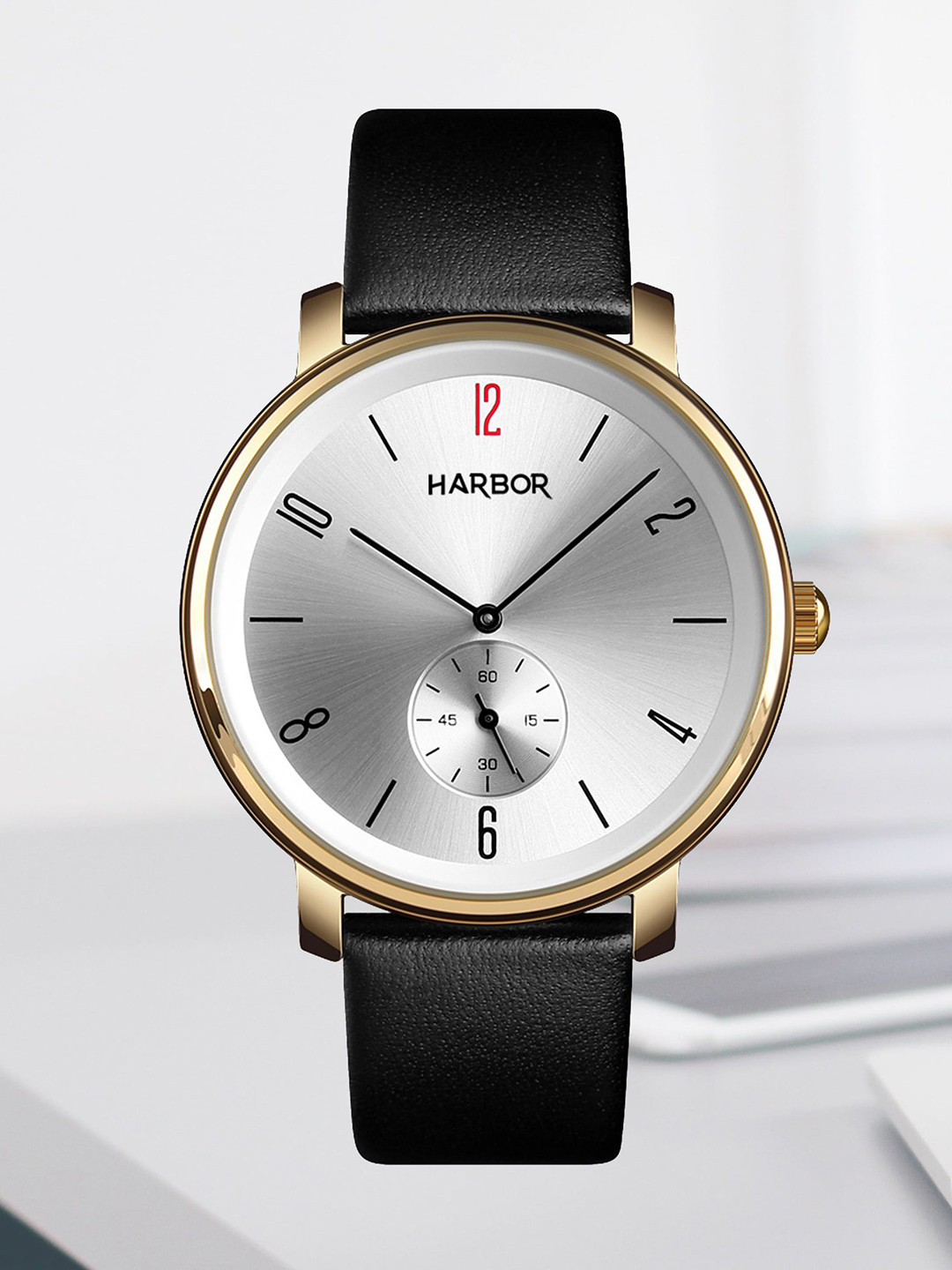 

Diaggro Men Brass Dial & Leather Straps Analogue Watch H_1004_Gold