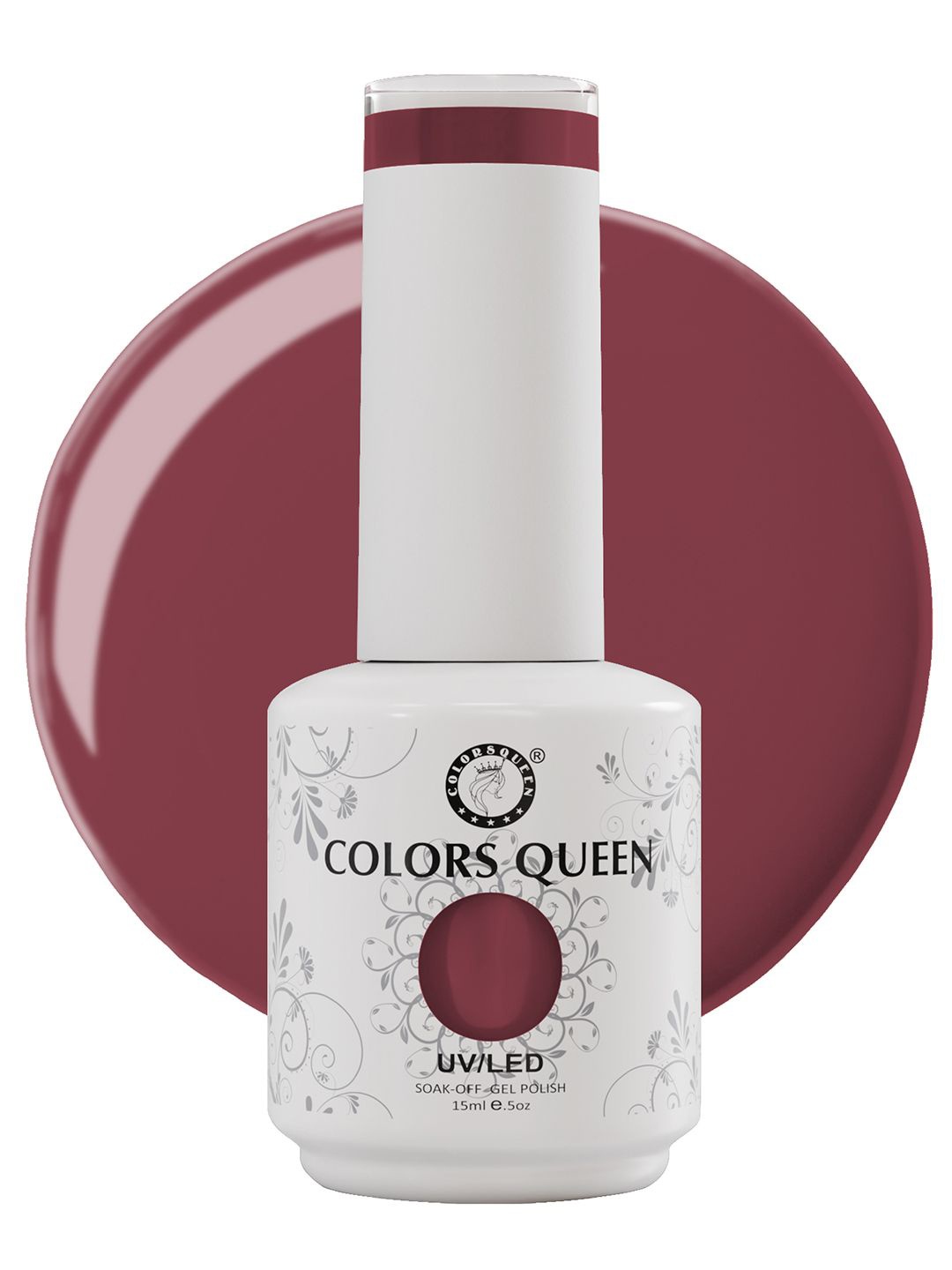 

Colors Queen UV/LED Soak Off Long Wearing Gel Polish 15 ml - Shade 119, Maroon