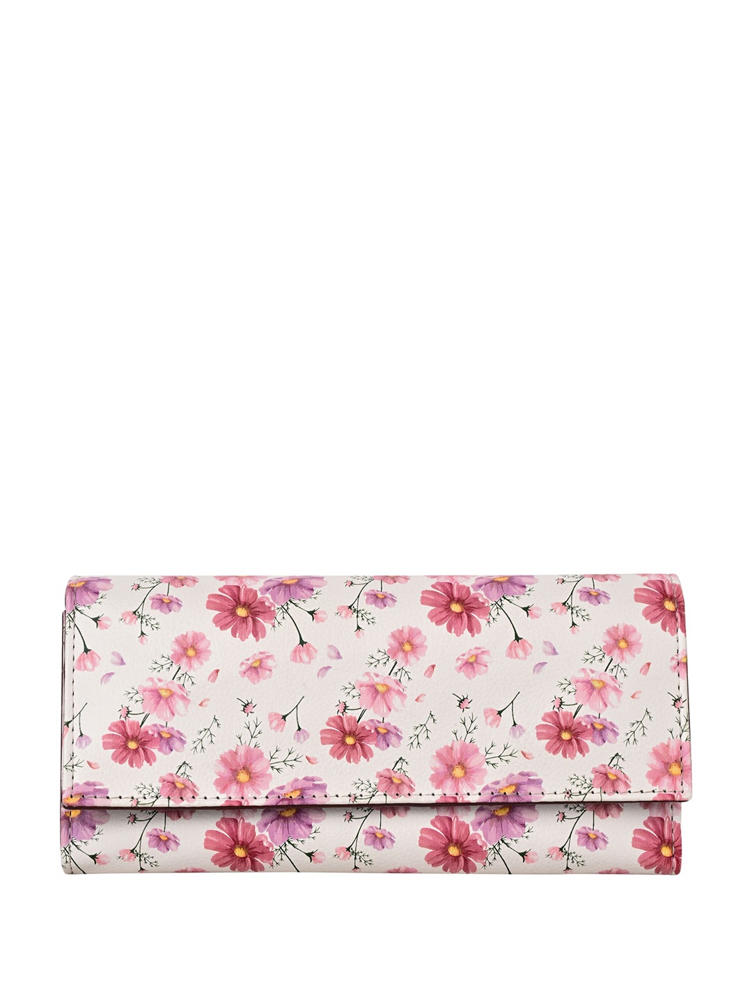 

ShopMantra Women Floral Printed Envelope with SIM Card Holder, Pink