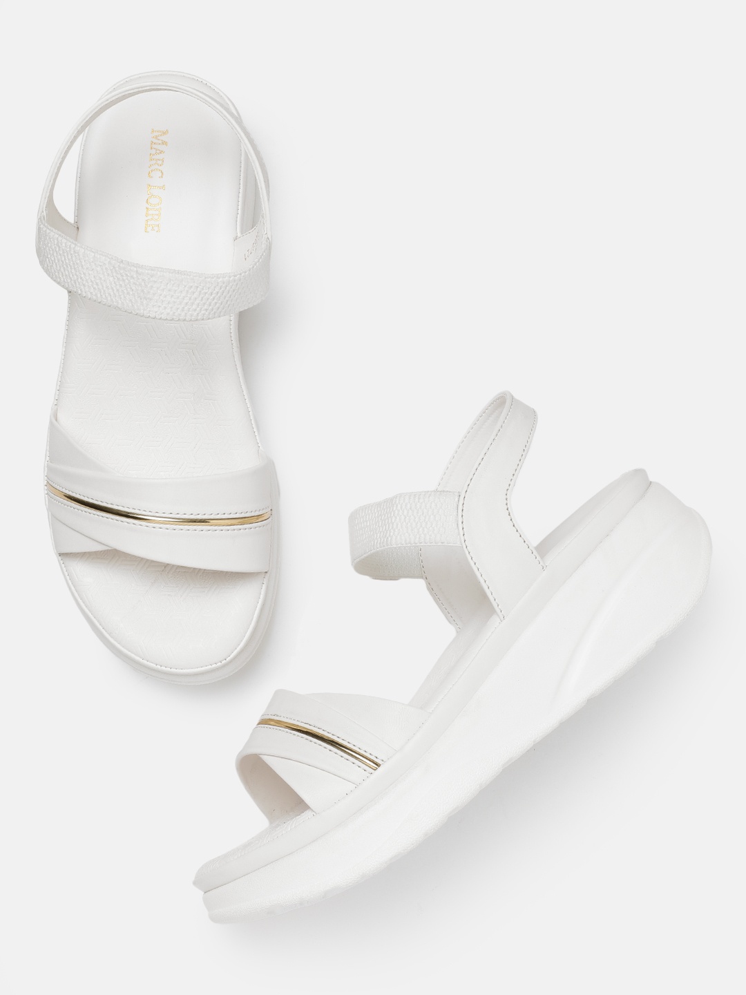 

Marc Loire PU Platform Sandals, White