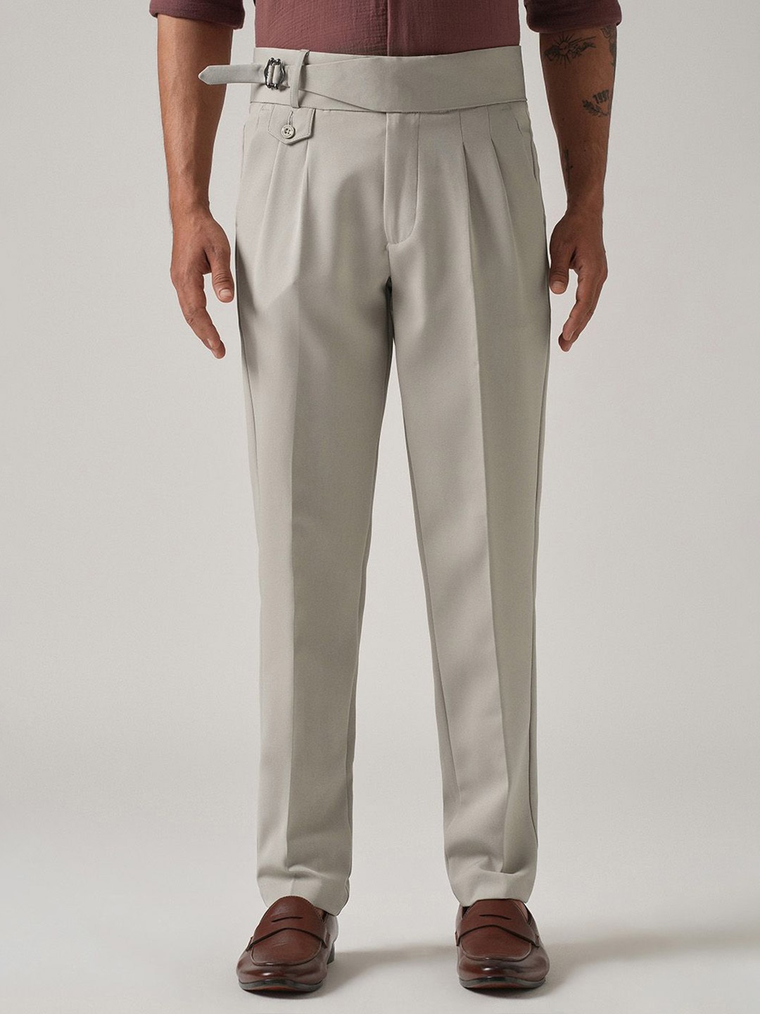 

Banana Club Men Warm Grey Gurkha Pant