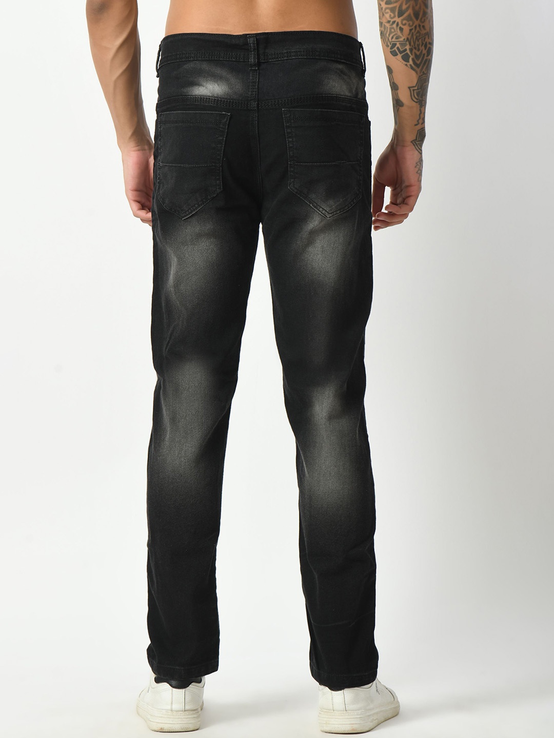 

LINARIA Men Classic Regular Fit Mid-Rise Jeans, Grey