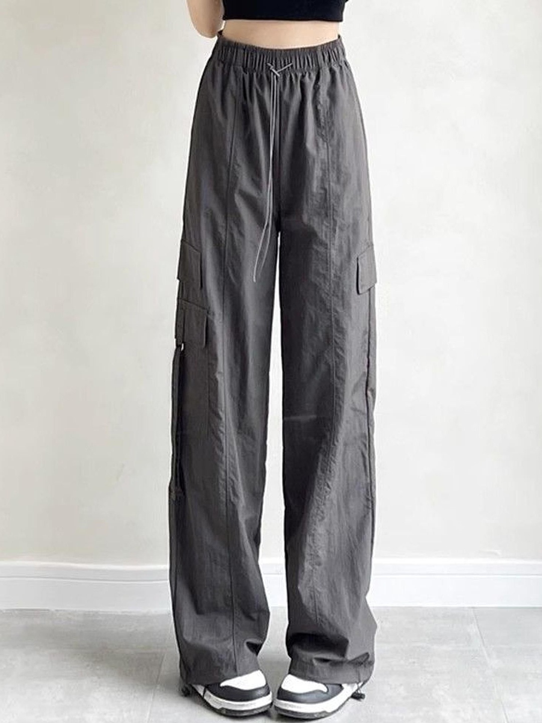 

Outzidr Women Mid Rise Crago Track Pants, Charcoal