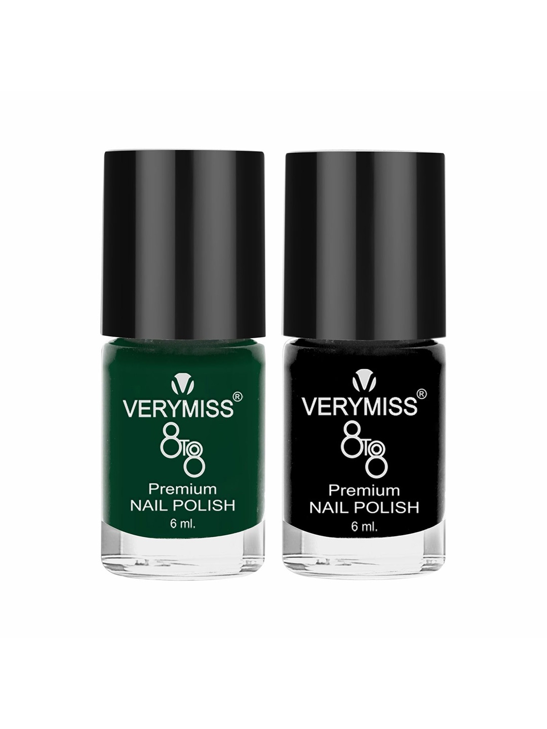

VERYMISS Set Of 2 8 To 8 Premium Long Lasting Nail Polish - Shade 208-212, Green