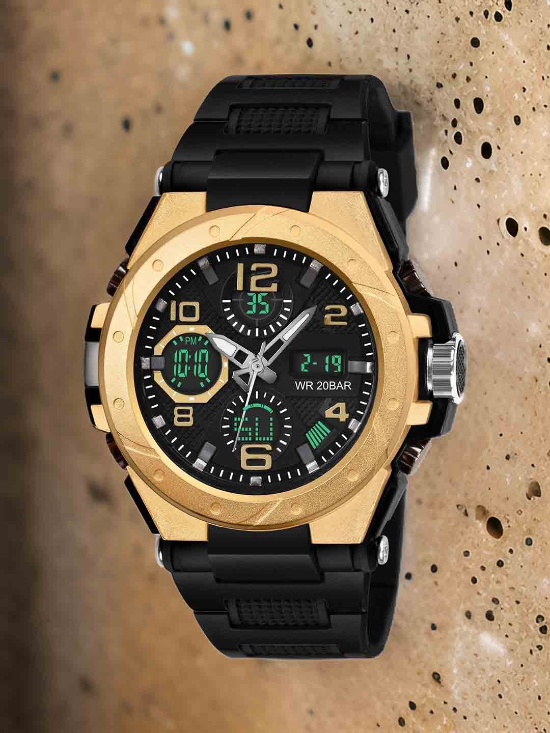 

Otage Men Round Dial & Wrap Around Straps Analogue Watch .LSKA-9110-Gold11, Gold