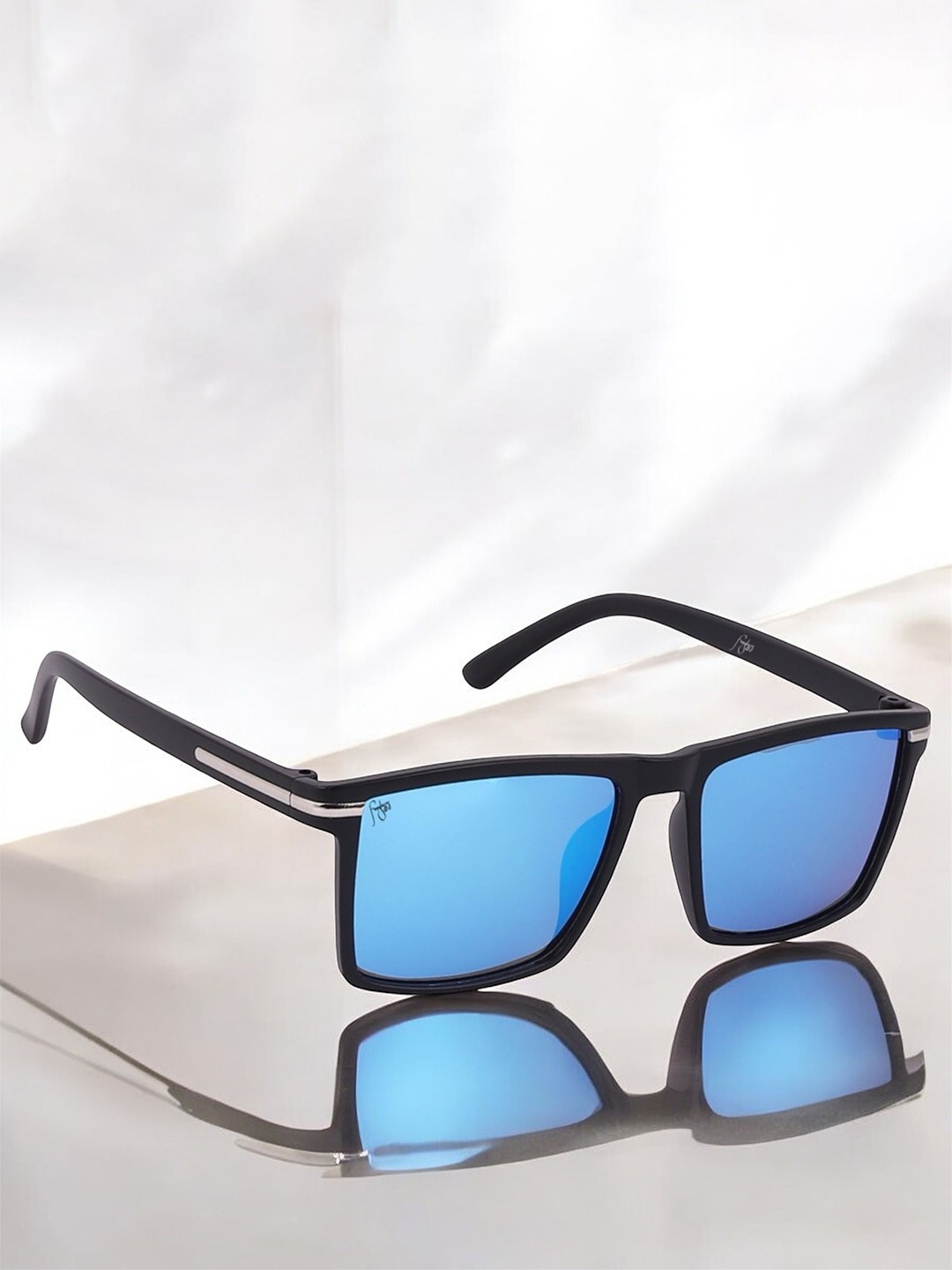 

FUNGLASSES Unisex Square Sunglasses with UV Protected Lens, Blue