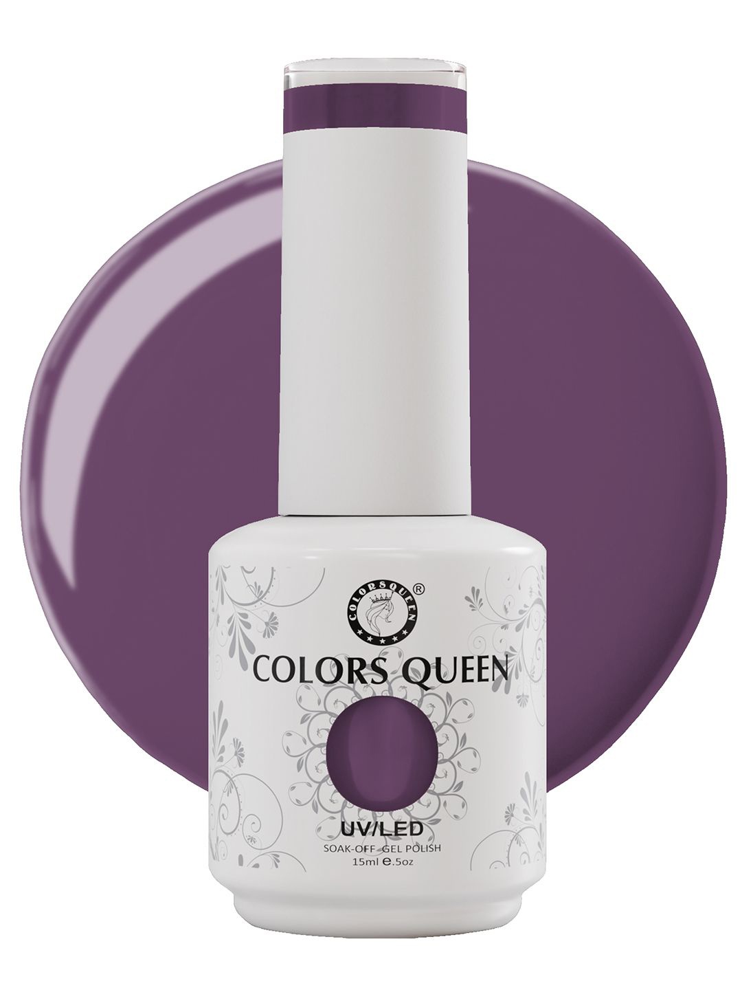 

Colors Queen UV/LED Soak Off Long Wearing Gel Polish 15 ml - Shade 210, Purple